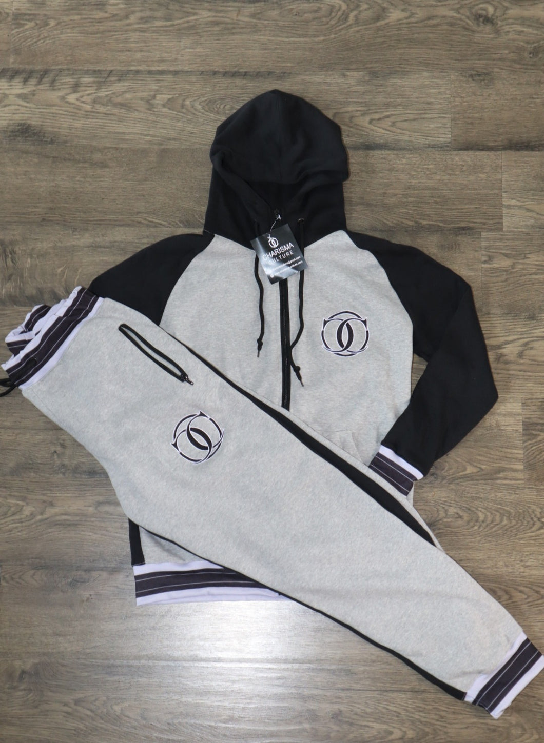 All Star Sweat Suit Gray & Black